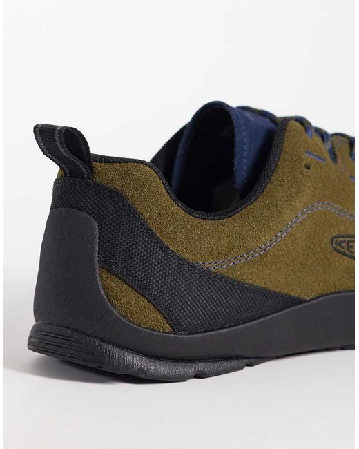 Keen Green Jasper Brushed Suede Trainers for men