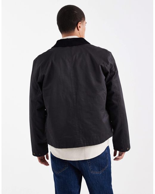 Jack & Jones Black Wax Jacket for men