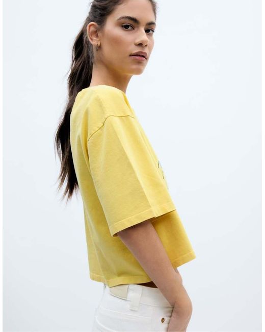 Stradivarius Yellow Snoopy Banana T-shirt