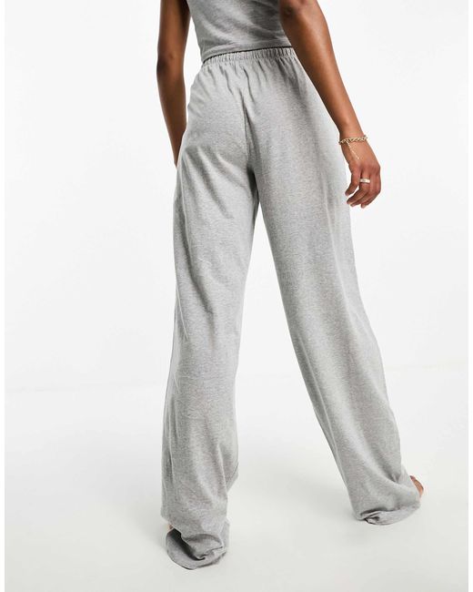 ASOS White Asos Design Tall Mix & Match Cotton Pyjama Trouser