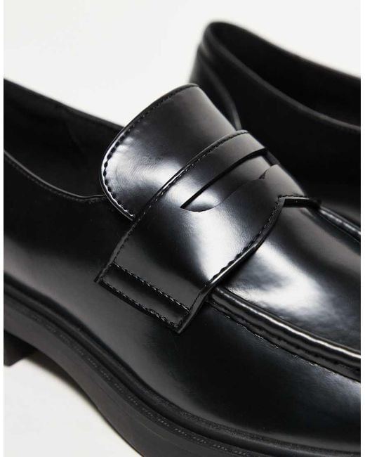 ASOS Black Chunky Loafers for men