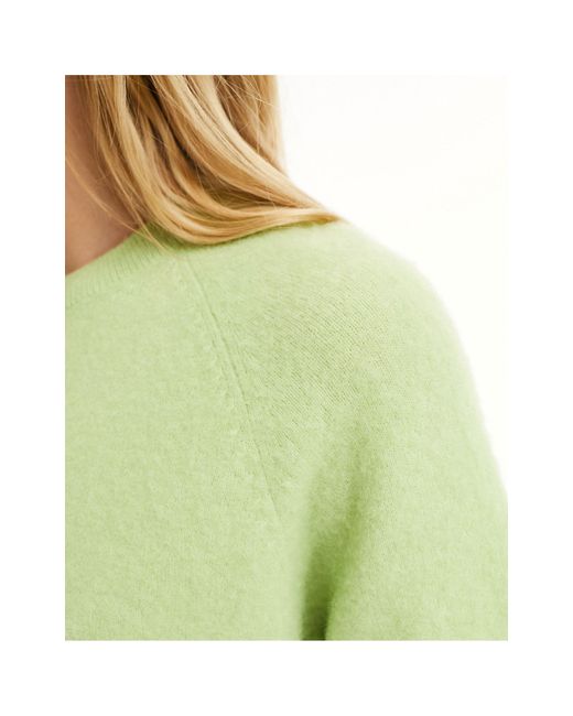 & Other Stories Green Alpaca Short Sleeve Knitted Jumper