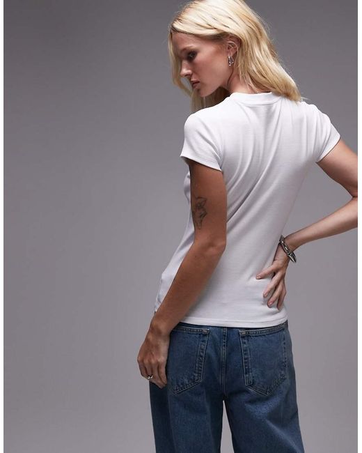 TOPSHOP Gray Graphic Bueno Vista Holiday Everyday T-shirt