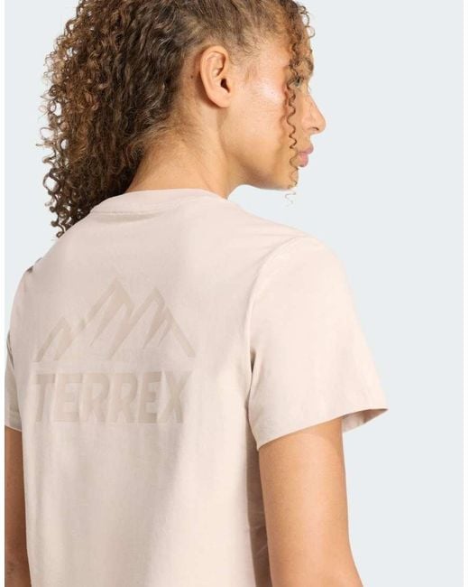 Adidas Originals Natural Terrex Mountain Graphic T-Shirt