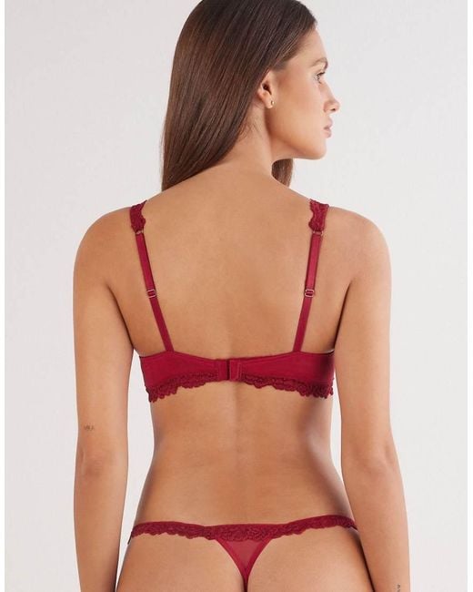 Intimissimi Red Pretty Flowers Gioia Super Push-Up Bra