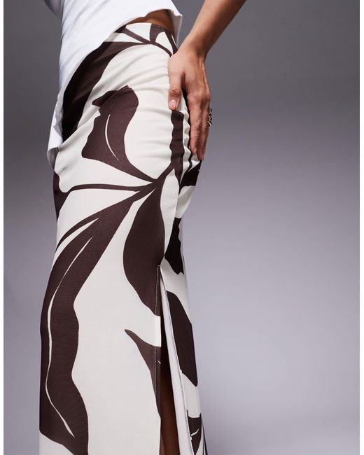 Forever New Gray Mesh Slit Side Maxi Skirt Co-Ord