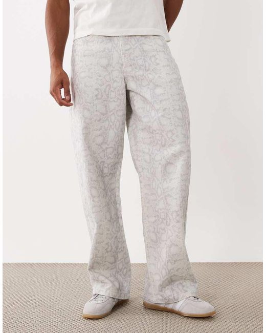 ASOS White baggy Pants for men