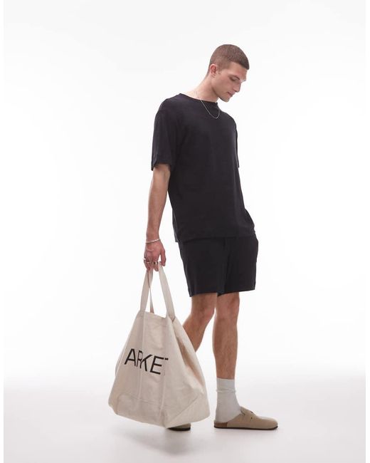 ARKET Blue Pure Cotton Terrycloth Oversized T-shirt for men