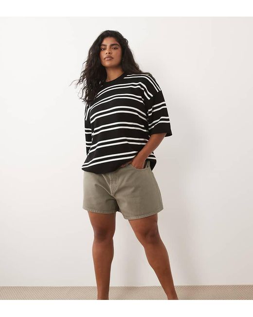ASOS Green Asos Design Curve Longer A Line Short