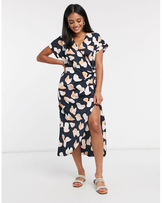 Monki Satin Wrap Dress Hotsell, SAVE 48 