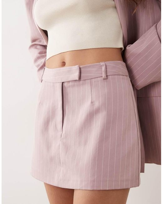 Miss Selfridge Pink Tailored Micro Mini Skort
