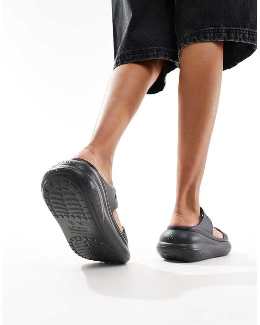 CROCSTM Black Classic Crush Sandal