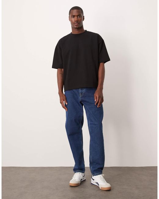 BreathemaxTM - t-shirt oversize coupe carrée épais - noir ASOS pour homme en coloris Black