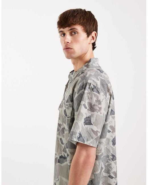 Santa Cruz Gray Nico Short Sleeve Shirt for men