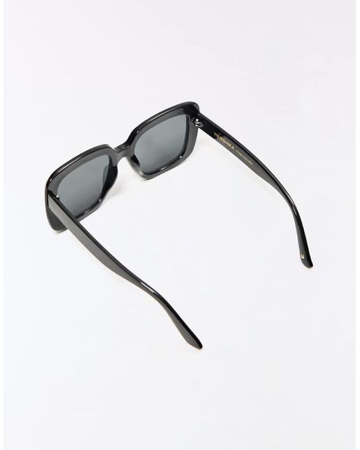 Bershka Black Square Plastic Sunglasses