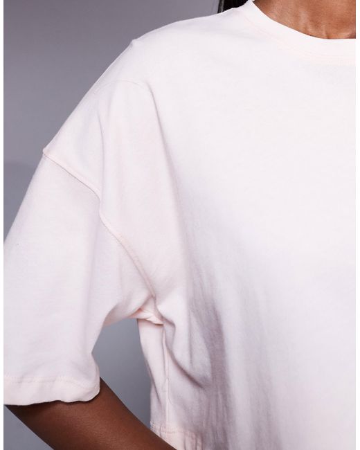 4505 White Icon Heavyweight Cotton Cropped T-shirt With Quick Dry Finish