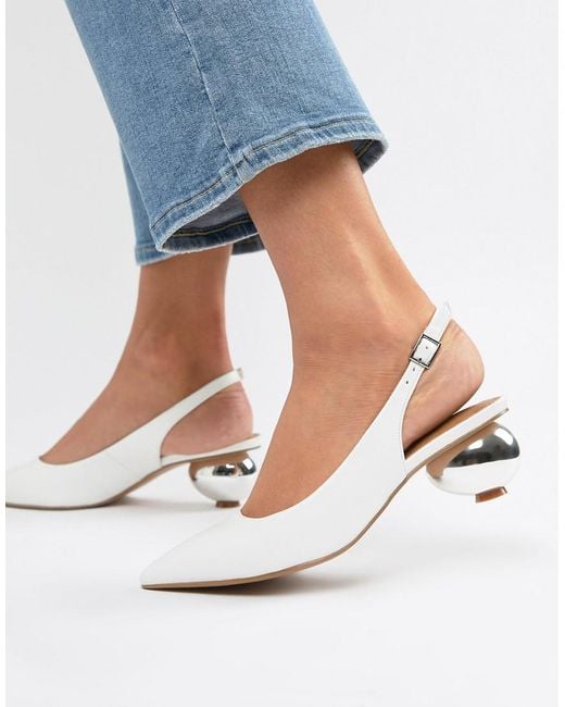 ASOS Multicolor Sphere Slingback Ball Heels