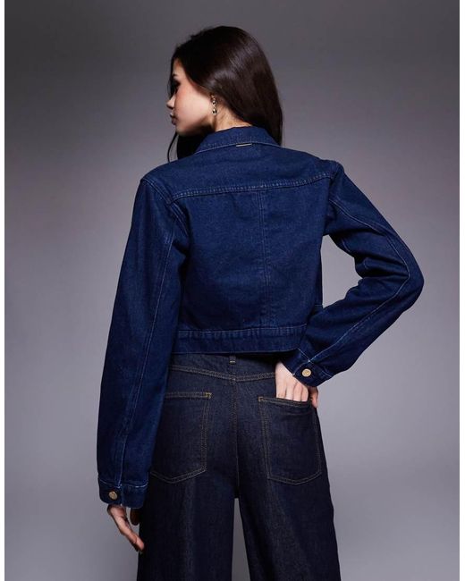 Abrand Jeans Blue Honey Pie Button Front Denim Jacket