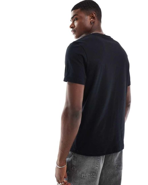 ASOS Black Essentials Regular Fit T-Shirt for men