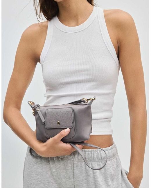 Stradivarius White Contrast Mini Bag