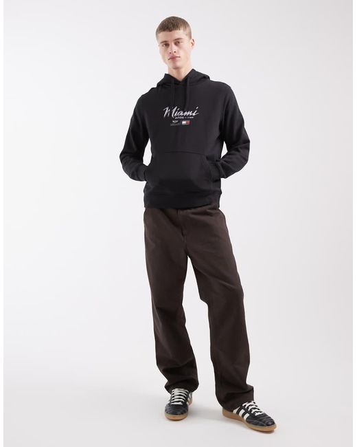 Tommy Hilfiger Black X Cadillac F1 Miami Hoodie for men