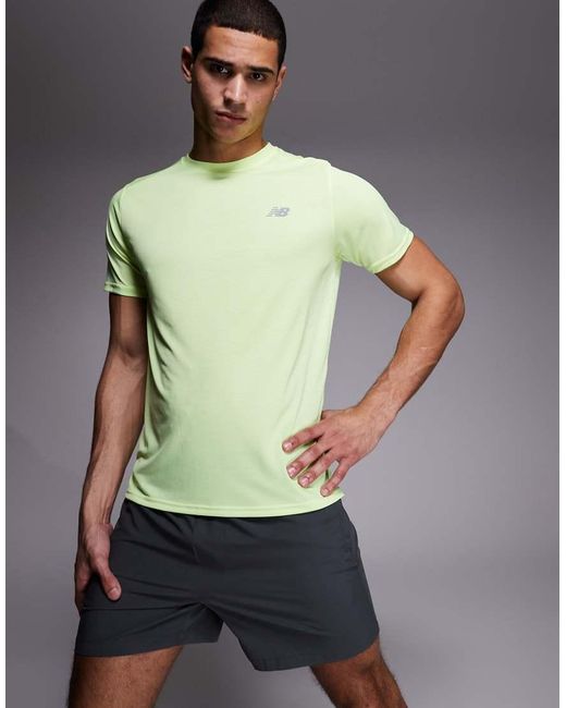 New Balance Green Sport Essentials T-shirt for men