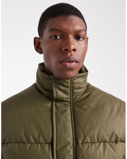 ASOS Green Puffer Jacket for men