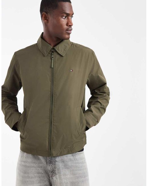 Tommy Hilfiger Green Packable Ivy Zip Jacket for men