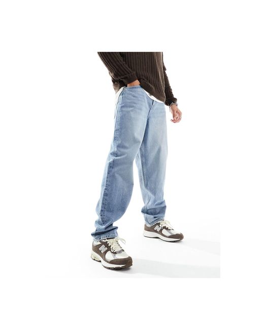 Jeans ampi lavaggio chiaro di ASOS in Blue da Uomo