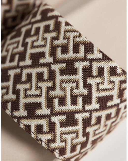 Tommy Hilfiger Natural Monogram Pool Slider