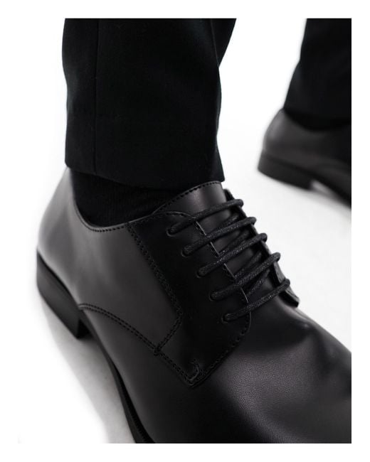 River Island Black Formal Derby Shoes for men