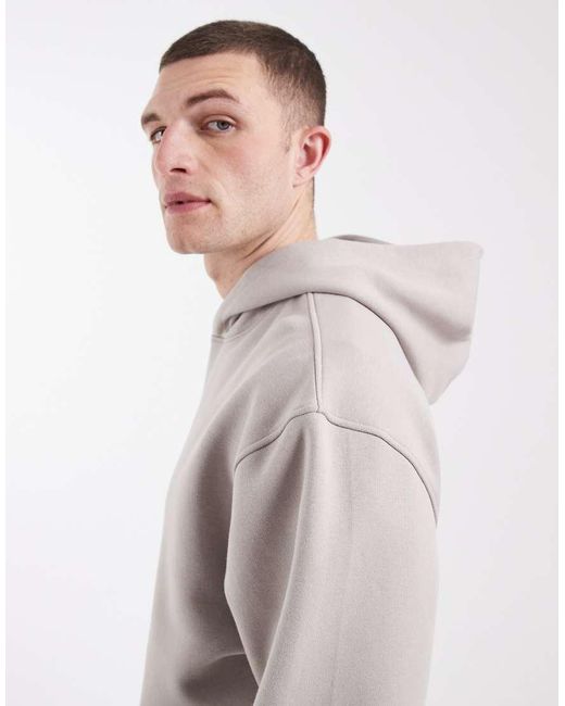 ASOS Gray Essentials Relaxed Hoodie for men