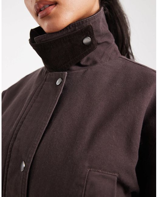 Veste cintrée à la taille - prune ASOS en coloris Blue
