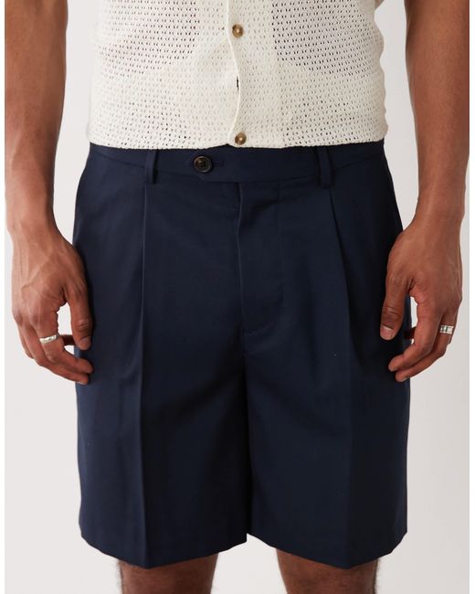 SELECTED White Wool Blend Shorts for men