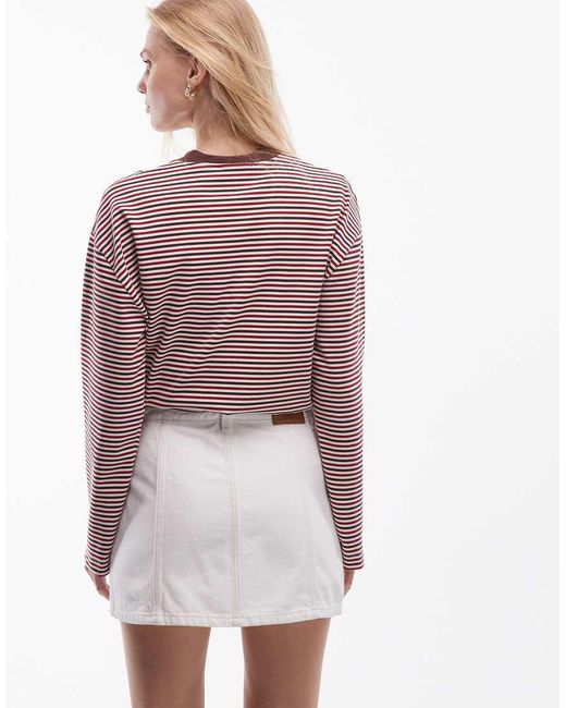 Levi's Purple Button Front Denim Skort