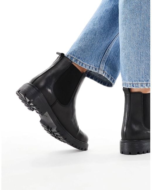 ALDO Black – adalitlan – chelsea-stiefeletten aus em leder