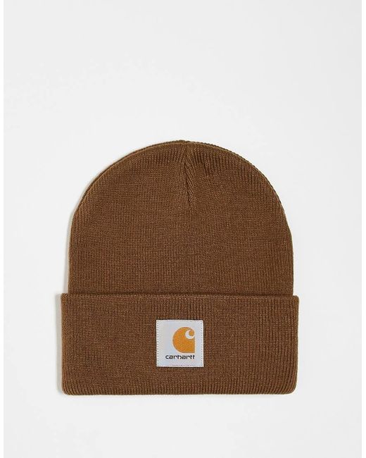 Carhartt Brown Short Watch Beanie