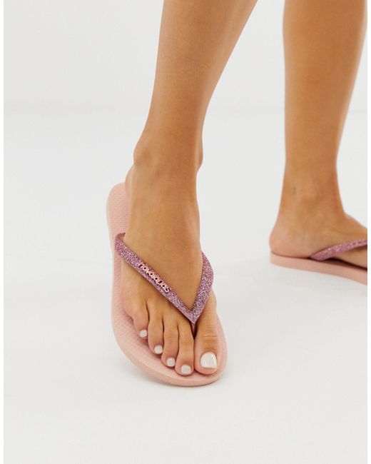 slim glitter flip flop havaianas