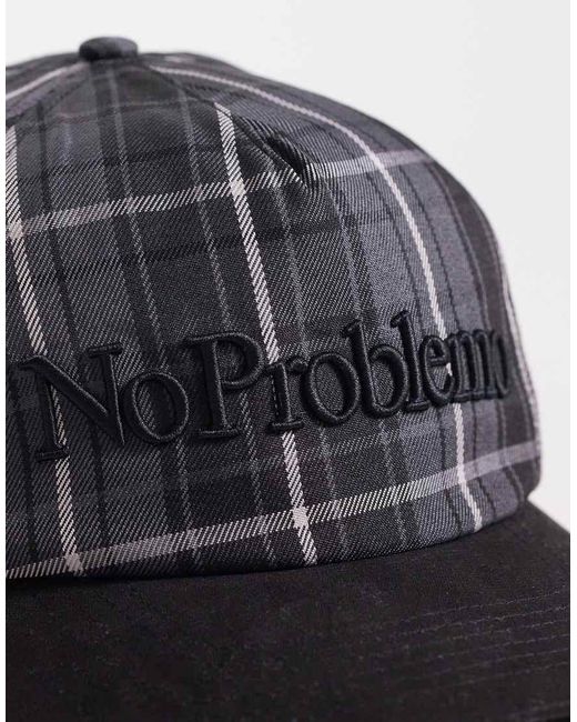 Cappellino A Quadri di No Problemo in Black