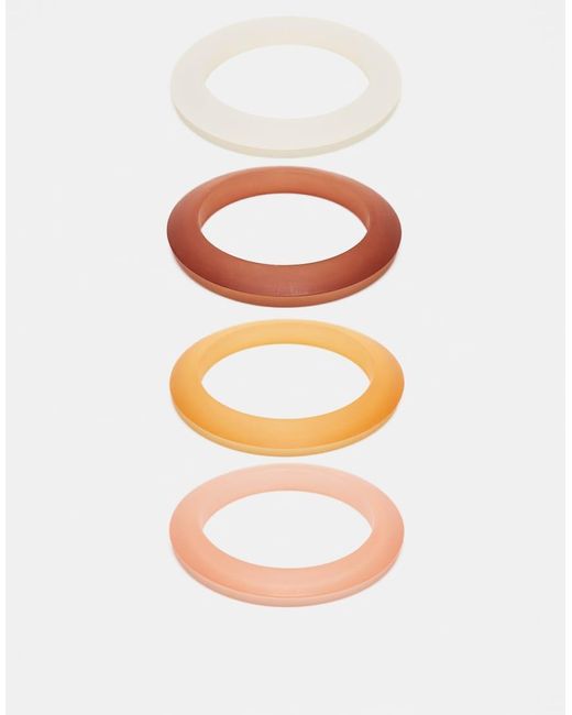 Mango Orange Resin Multi Pack Bangles