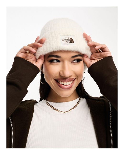 North face hotsell white beanie