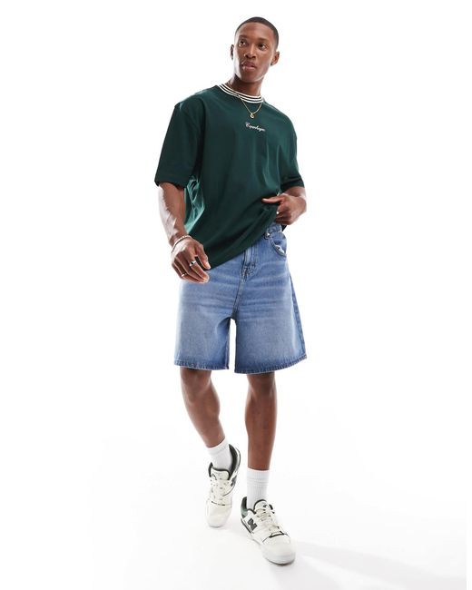 ASOS – oversize-t-shirt in Green für Herren