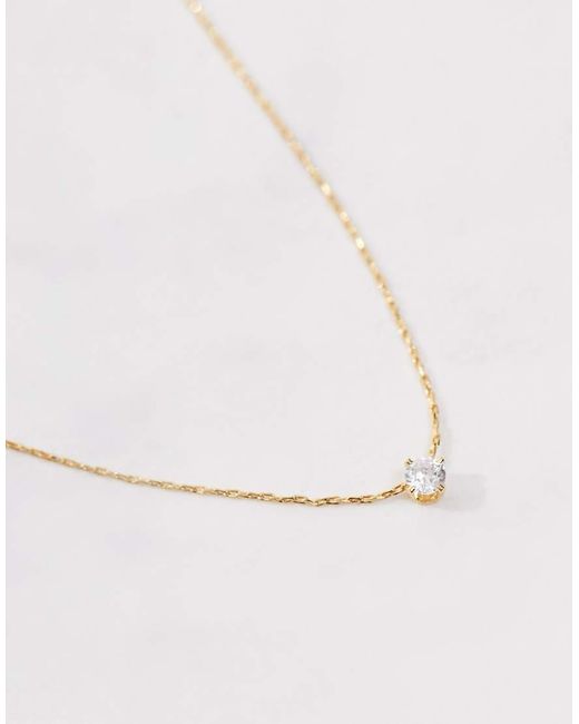 Orelia Natural Crystal Collar Necklace 18Ct Plated