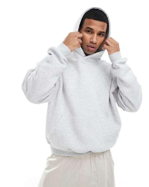 Cotton On Gray Boxy Fit Pullover Hoodie for men