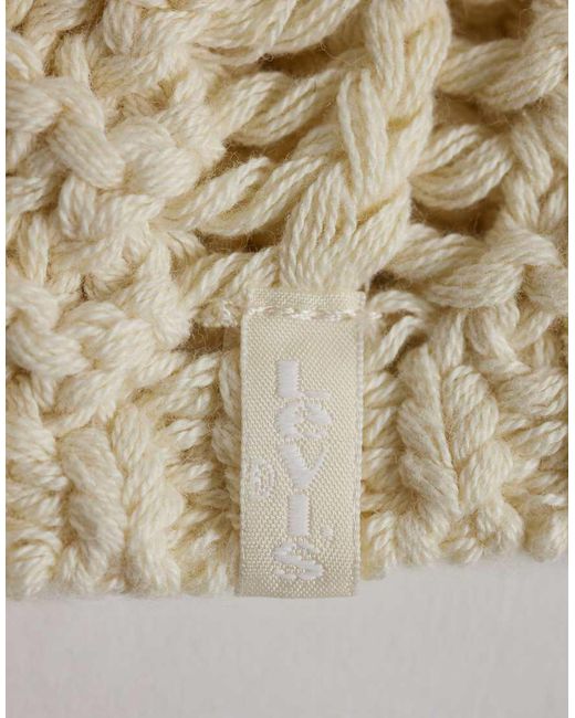 Levi's Natural Crochet Beanie