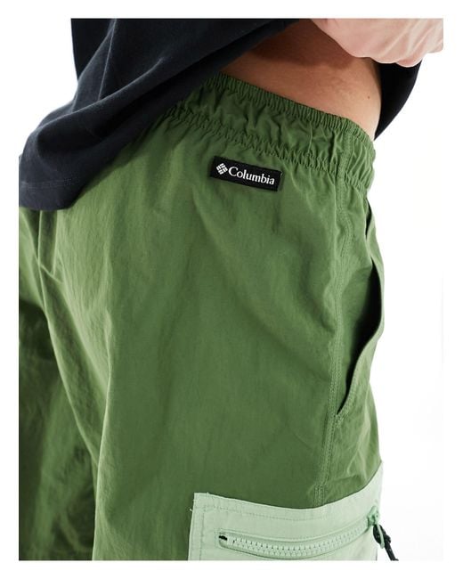 Columbia Green Summerdry Brief Shorts for men