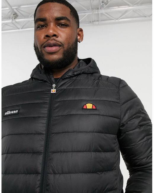 Ellesse Synthetic Plus Padded Lombardy Jacket in Black for Men | Lyst