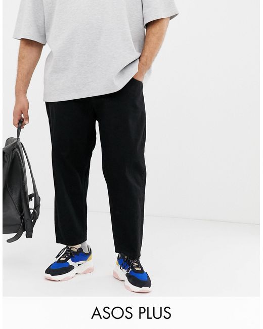 mens black cut off jeans