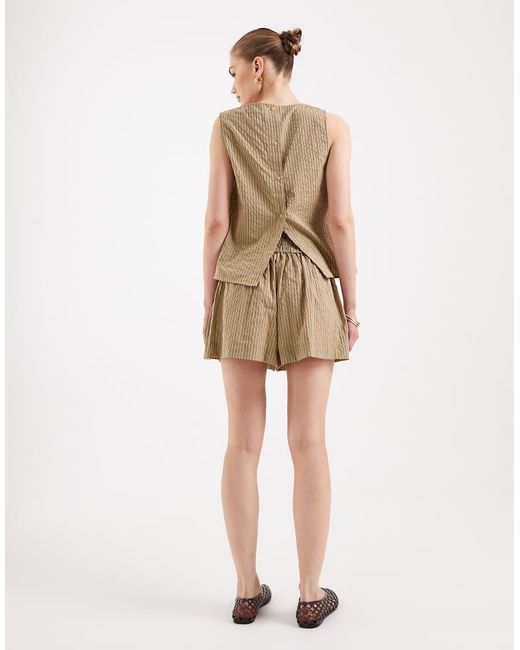 ASOS Natural Pull On Shorts