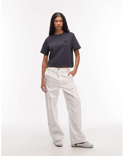 AllSaints Blue Lover Lisa Short Sleeve T-Shirt